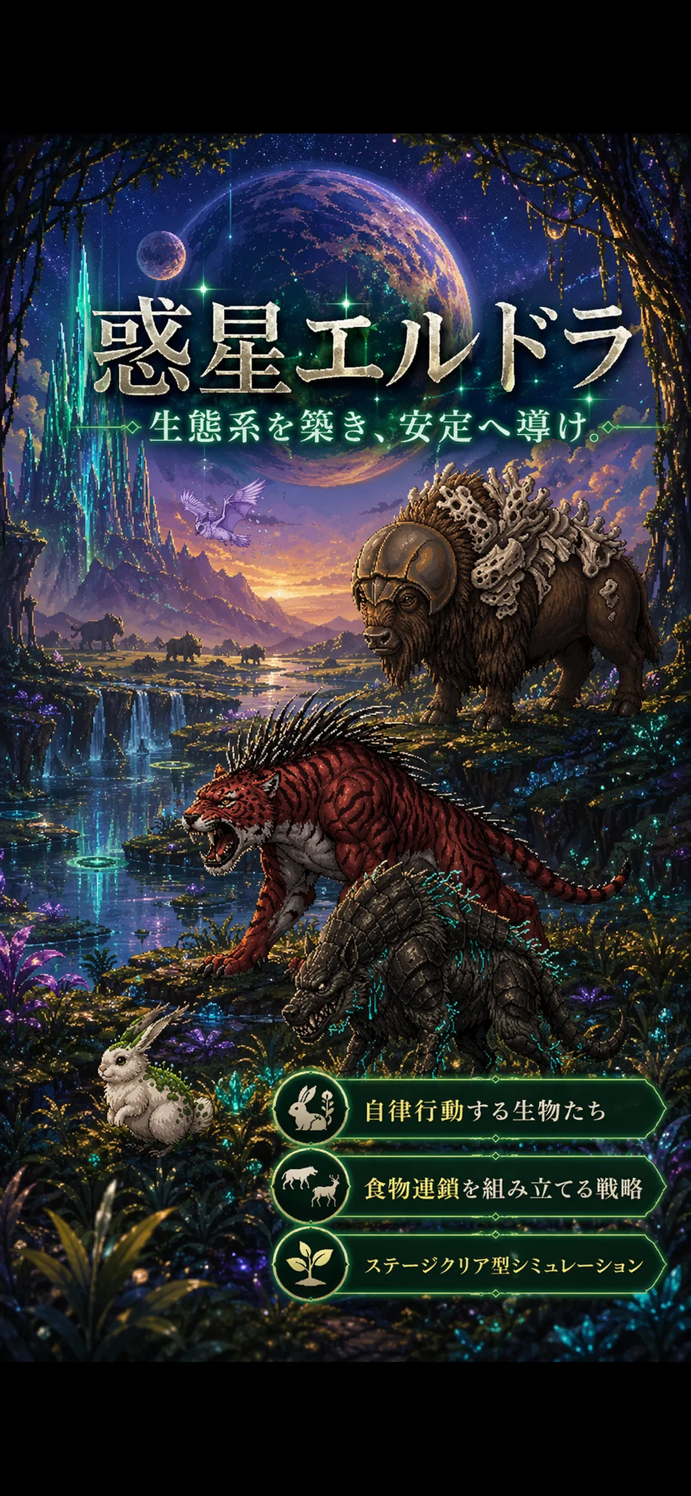 惑星マップとUI全体